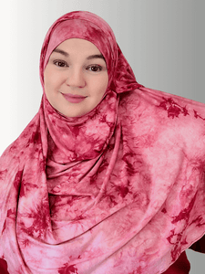 Marble tye dye instant hijab 