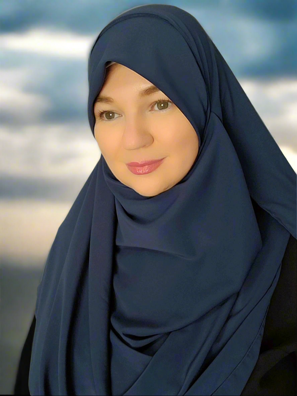 Double loop instant hijab NAVY