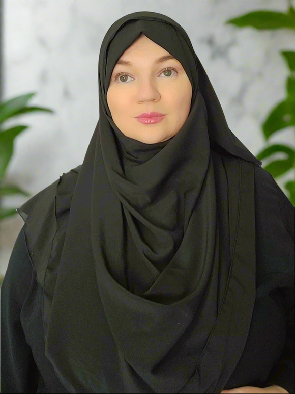 Double loop instant hijab BLACK