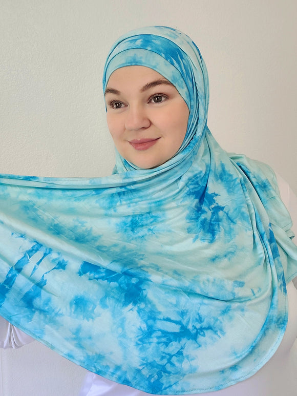 Ocean Breeze instant jersey shawl